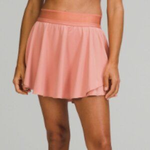 Lululemon, Court Rival High-Rise Skirt *Long, size 8 Pink Savannah